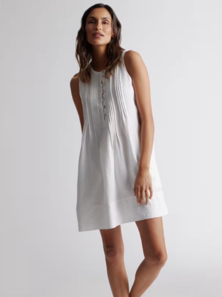 Quince 100% European Linen Sleeveless Swing Dress - Retail $64